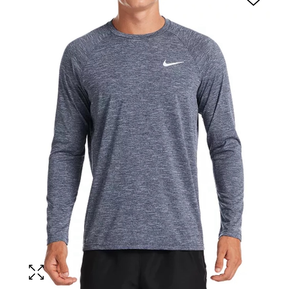 Nike Heather Long Sleeve Hydroguard Swim Shirt